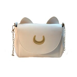 No Brand Sailor Moon Women’s Purse Artemis White Chain Adjustable Strap